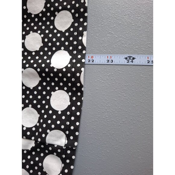 Talbots Womens Polka Dot Blouse XS Sleeveless Black White Whimsy Goth Corpcore - Picture 7 of 7